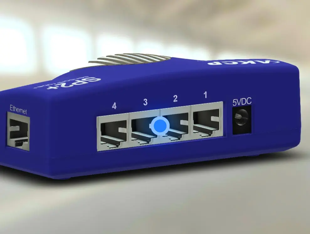 AKCP sensorProbe2+ | SP2+ | SP2+B | SP2+E | 4 ports pour capteurs intelligents